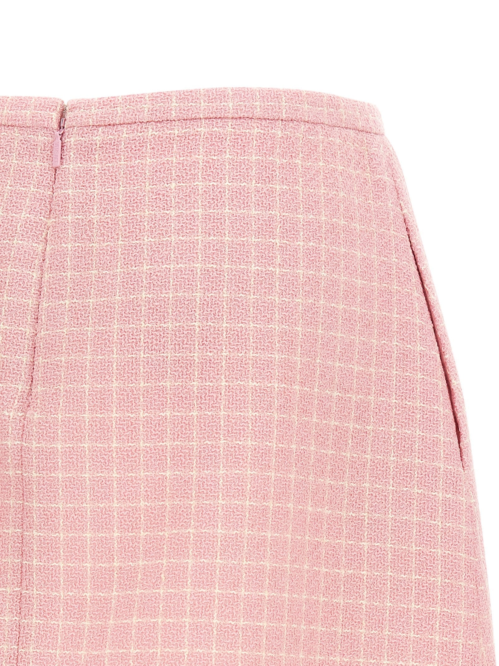 Versace Multicolor Virgin Wool Long Skirt Versace