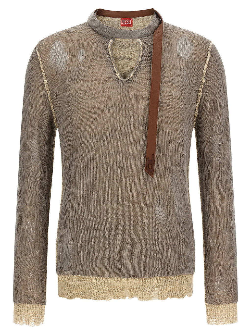 Diesel Gray Cotton Cardigan Diesel