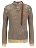 Diesel Gray Cotton Cardigan Diesel