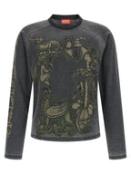 Diesel Gray Cotton Sportswear Diesel
