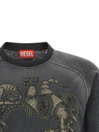 Diesel Gray Cotton Sportswear Diesel