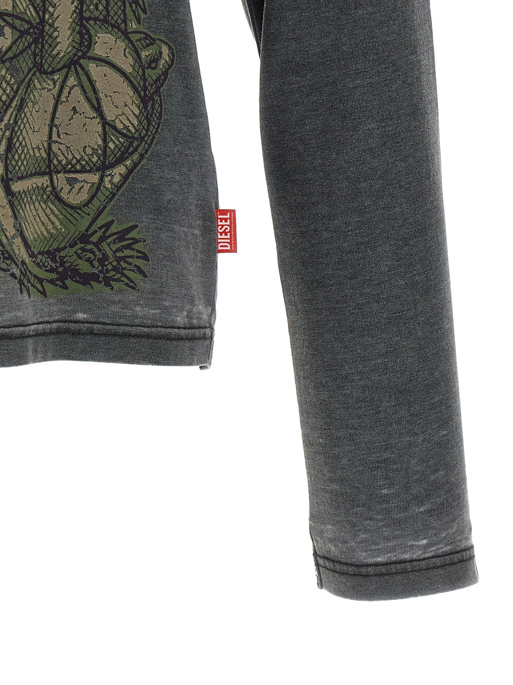Diesel Gray Cotton Sportswear Diesel