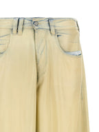 Diesel Beige Lyocell Jeans Denim Diesel