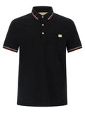 Valentino Garavani Black Cotton Polo Shirt Valentino Garavani
