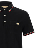 Valentino Garavani Black Cotton Polo Shirt Valentino Garavani