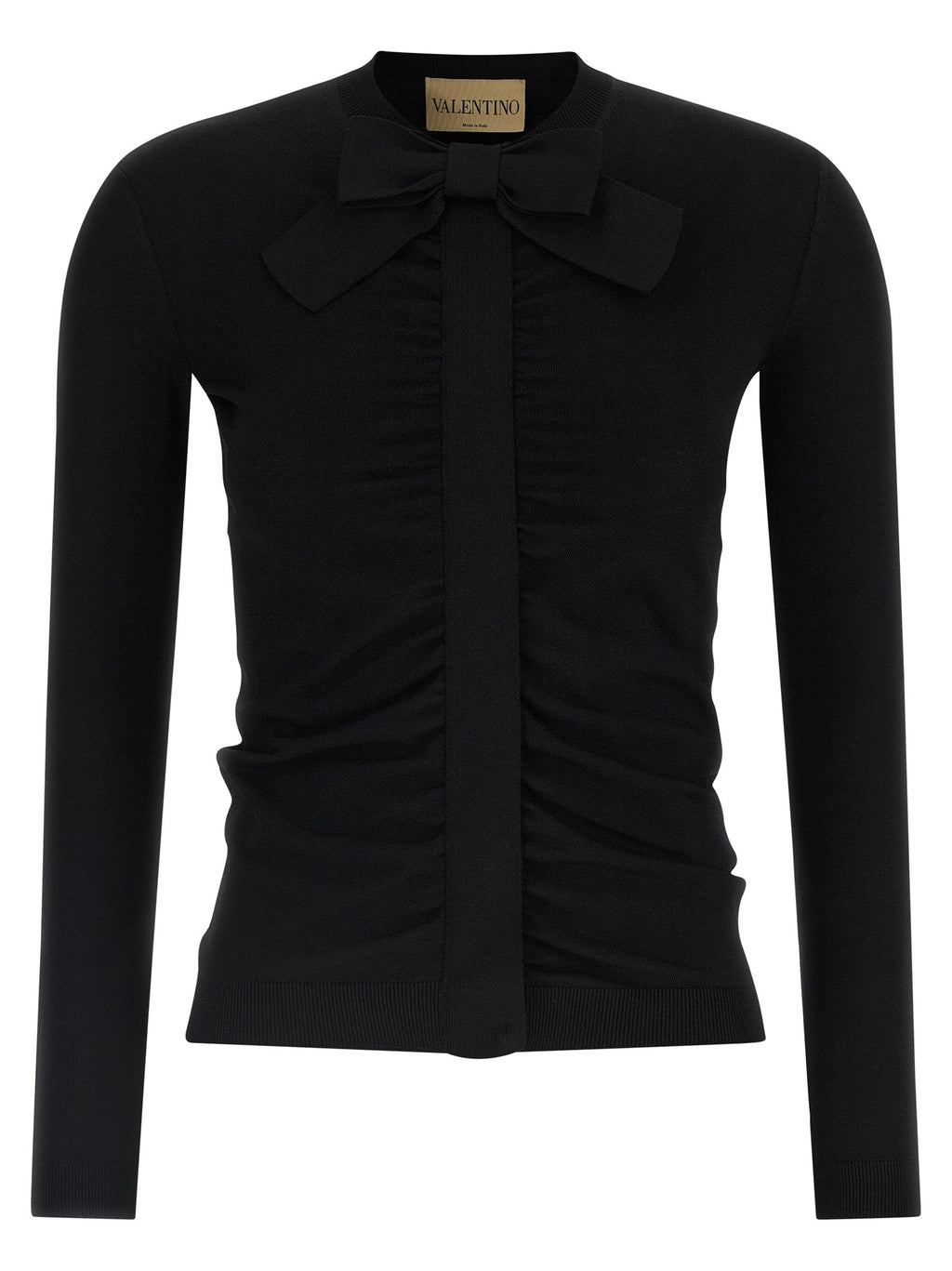 Valentino Garavani Black Viscose Cardigan Valentino Garavani