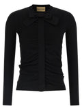 Valentino Garavani Black Viscose Cardigan Valentino Garavani