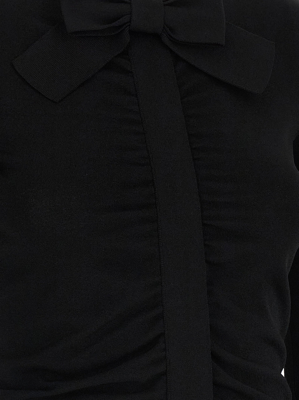 Valentino Garavani Black Viscose Cardigan Valentino Garavani