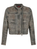 Diesel Gray Cotton Denim Jacket Diesel