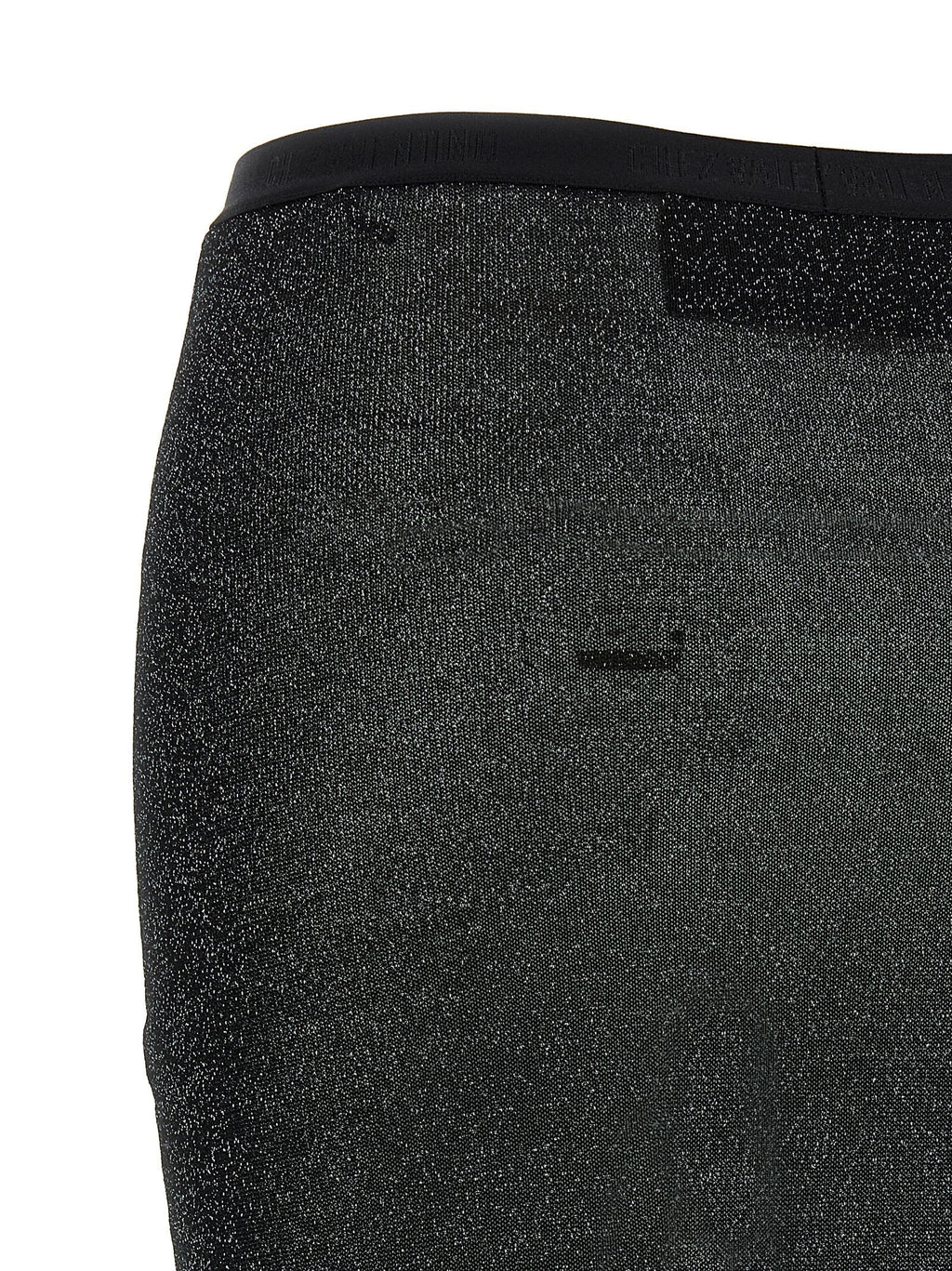 Valentino Garavani Black Viscose Midi Skirt Valentino Garavani