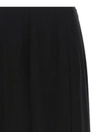 Valentino Garavani Black Silk Midi Skirt Valentino Garavani