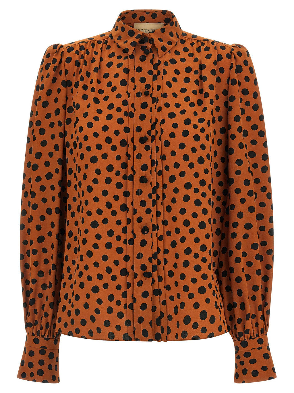 Valentino Garavani Orange Silk Blouse Valentino Garavani