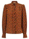 Valentino Garavani Orange Silk Blouse Valentino Garavani