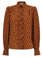 Valentino Garavani Orange Silk Blouse Valentino Garavani