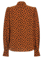 Valentino Garavani Orange Silk Blouse Valentino Garavani