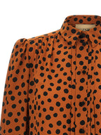 Valentino Garavani Orange Silk Blouse Valentino Garavani