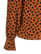 Valentino Garavani Orange Silk Blouse Valentino Garavani