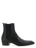 Saint Laurent Black Calfskin Chelsea Boots Saint Laurent