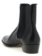 Saint Laurent Black Calfskin Chelsea Boots Saint Laurent