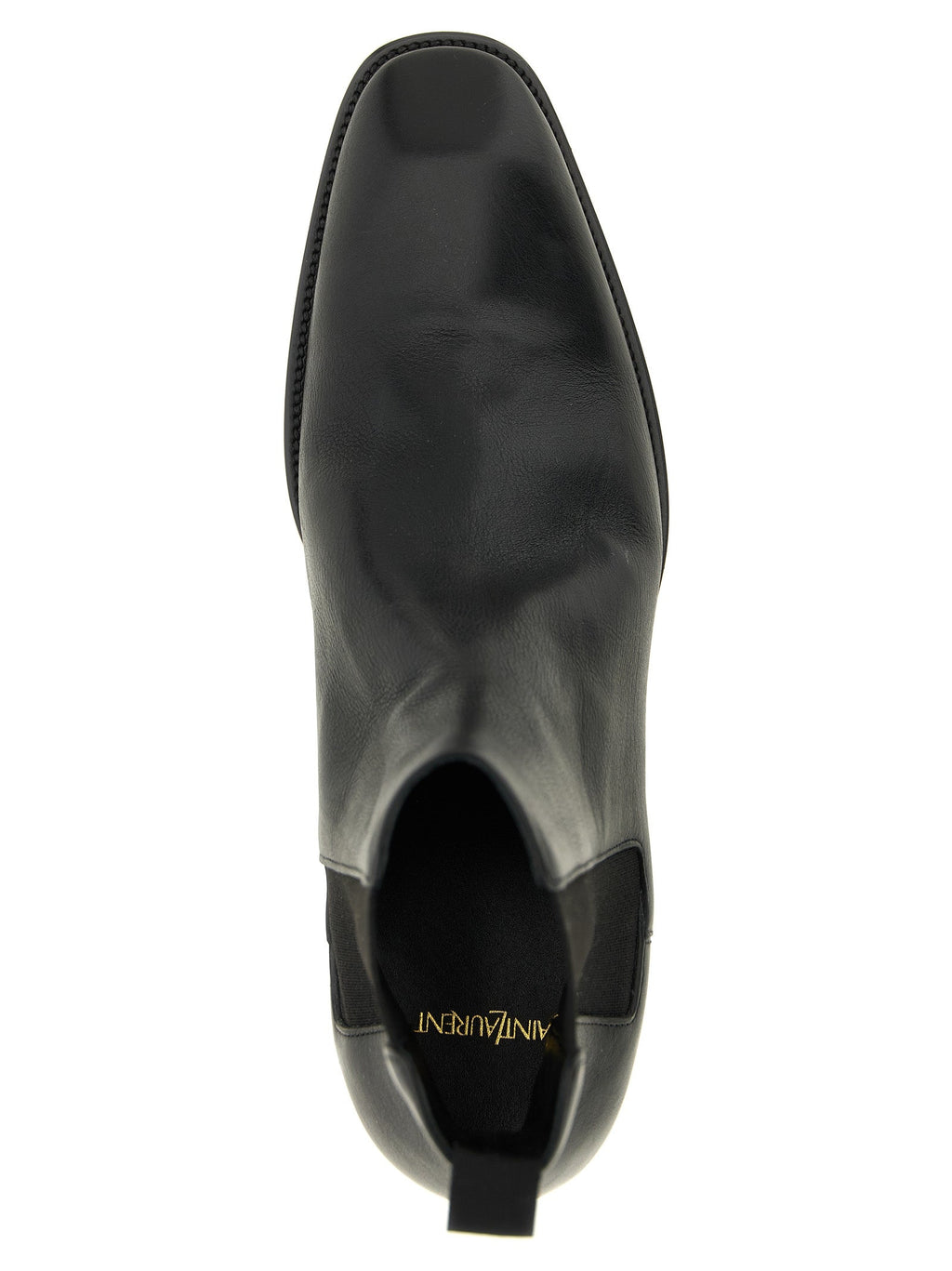 Saint Laurent Black Calfskin Chelsea Boots Saint Laurent
