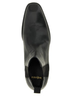 Saint Laurent Black Calfskin Chelsea Boots Saint Laurent