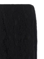 Valentino Garavani Black Cotton Midi Skirt Valentino Garavani