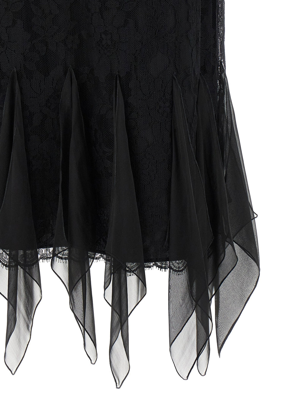 Valentino Garavani Black Cotton Midi Skirt Valentino Garavani