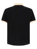 Valentino Garavani Black Cotton Polo Shirt Valentino Garavani