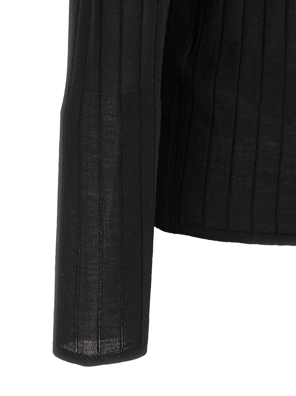 Saint Laurent Black Wool Polo Shirt Saint Laurent