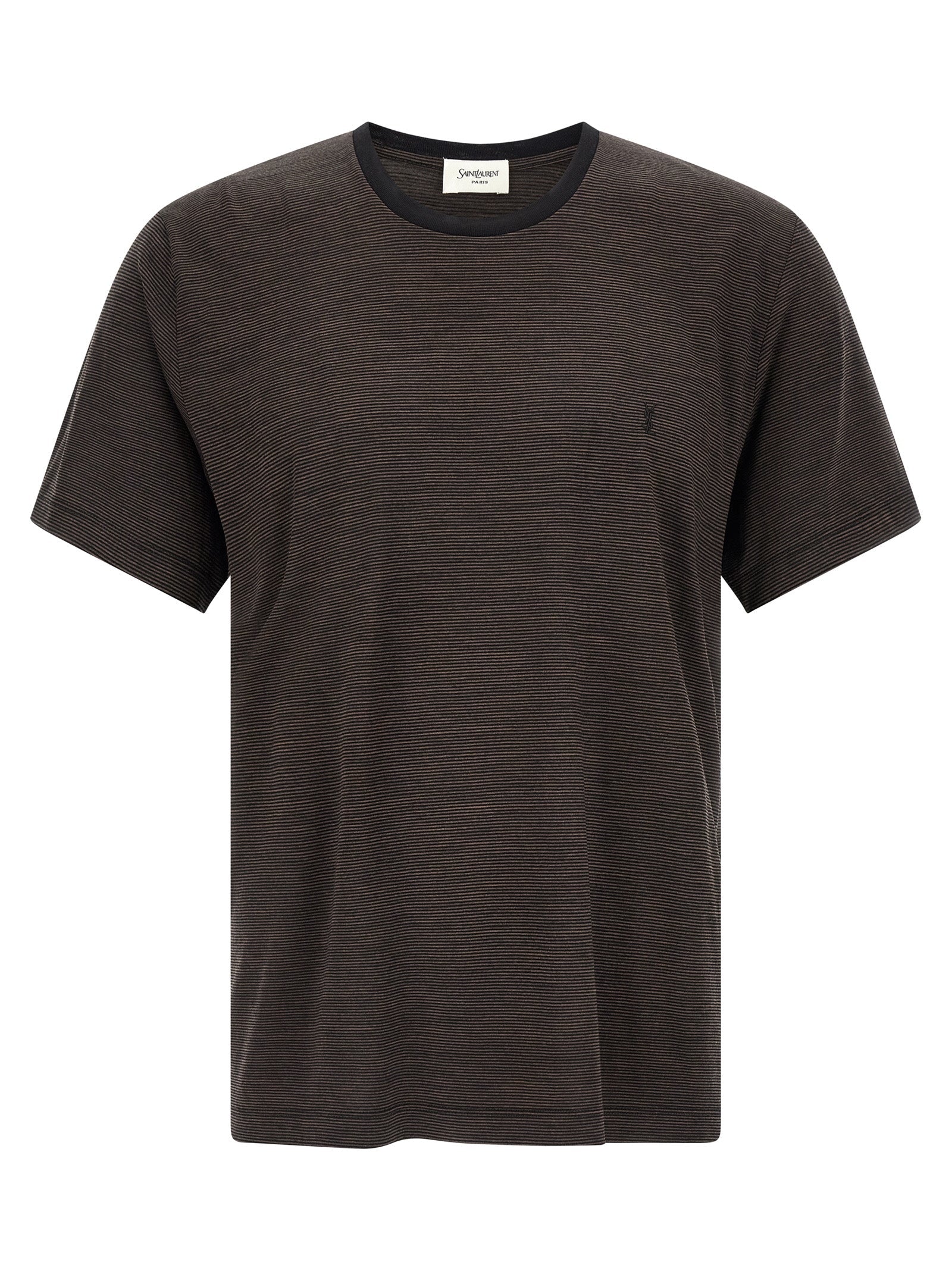 Saint Laurent Brown Wool T-Shirt Saint Laurent
