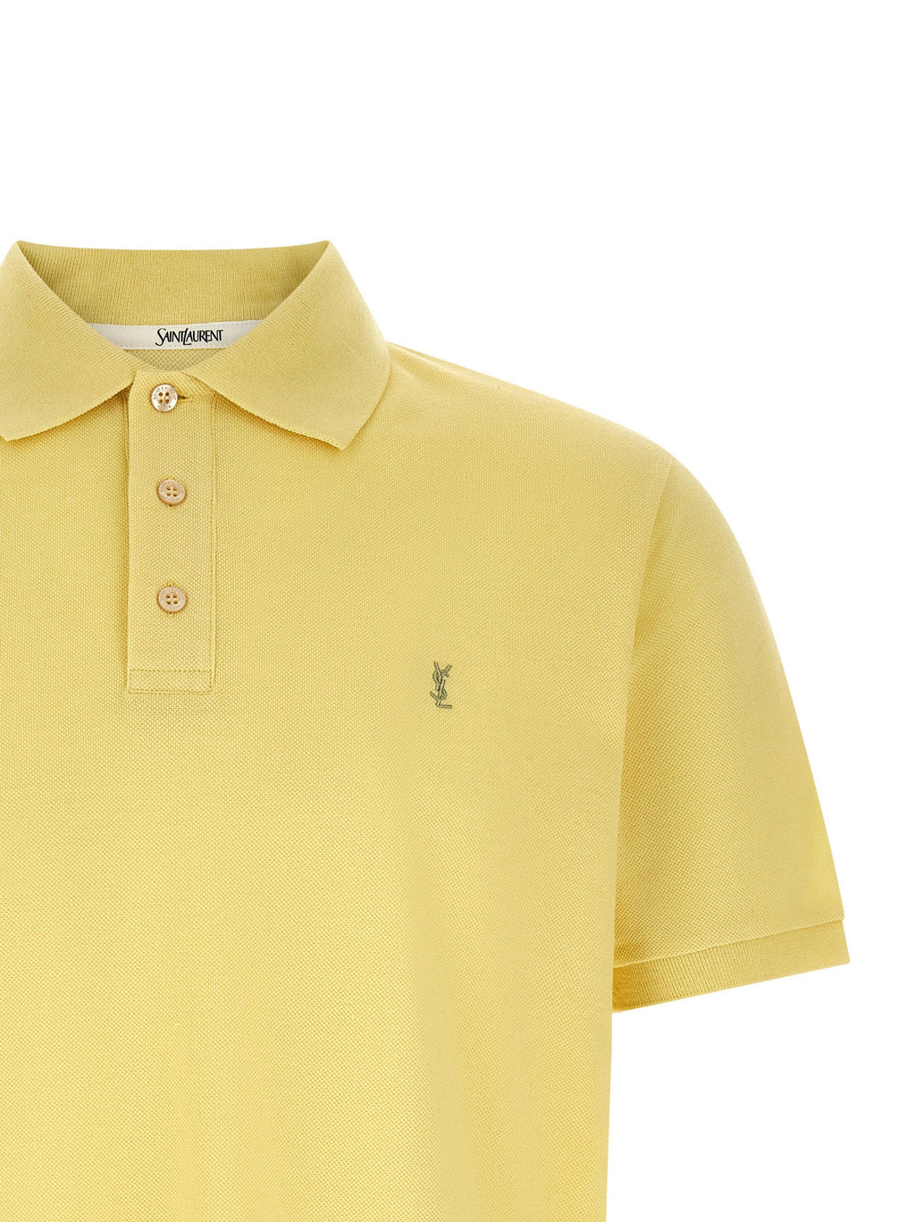 Saint Laurent Bicolor Cotton Polo Shirt Saint Laurent