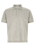 Saint Laurent Gray Cotton Polo Shirt Saint Laurent