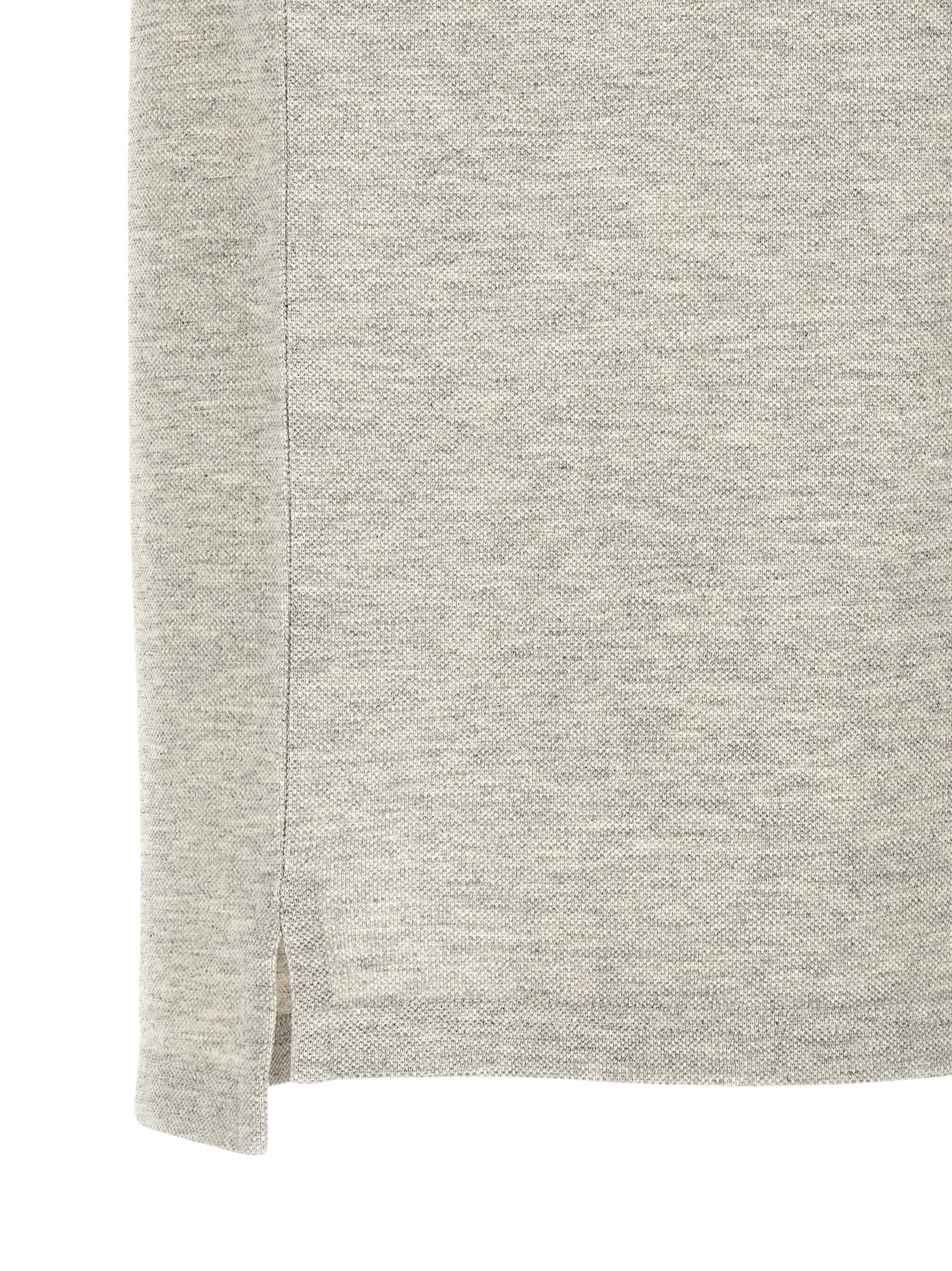 Saint Laurent Gray Cotton Polo Shirt Saint Laurent