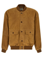 Saint Laurent Brown Lamb Leather Leather Jacket Saint Laurent