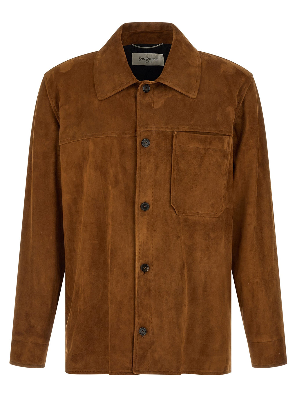 Saint Laurent Brown Lamb Leather Leather Jacket Saint Laurent