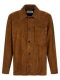 Saint Laurent Brown Lamb Leather Leather Jacket Saint Laurent