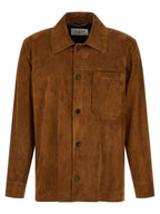 Saint Laurent Brown Lamb Leather Leather Jacket Saint Laurent