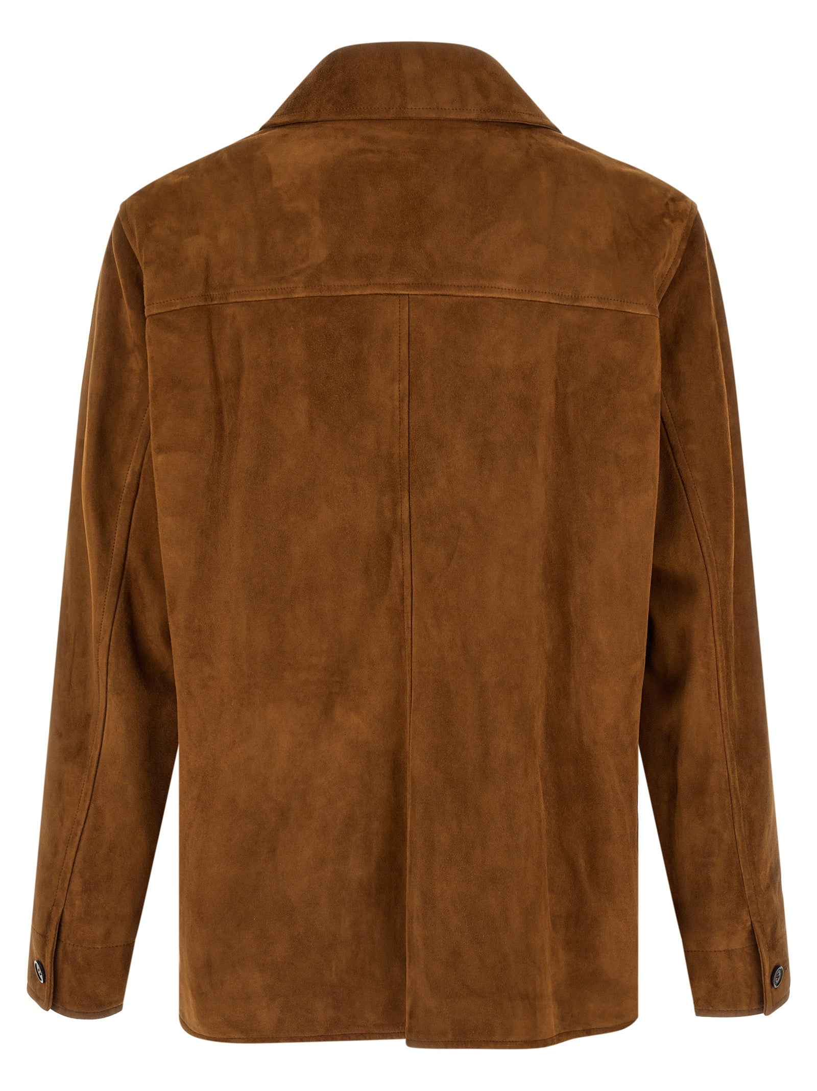 Saint Laurent Brown Lamb Leather Leather Jacket Saint Laurent