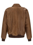 Saint Laurent Brown Lamb Leather Leather Jacket Saint Laurent