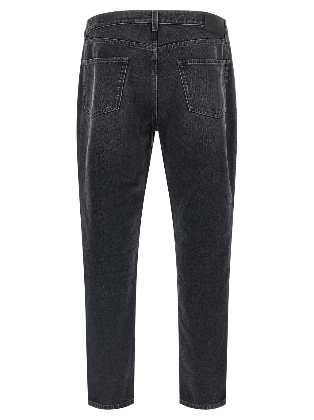 Saint Laurent Black Cotton Straight-Leg Jeans Saint Laurent