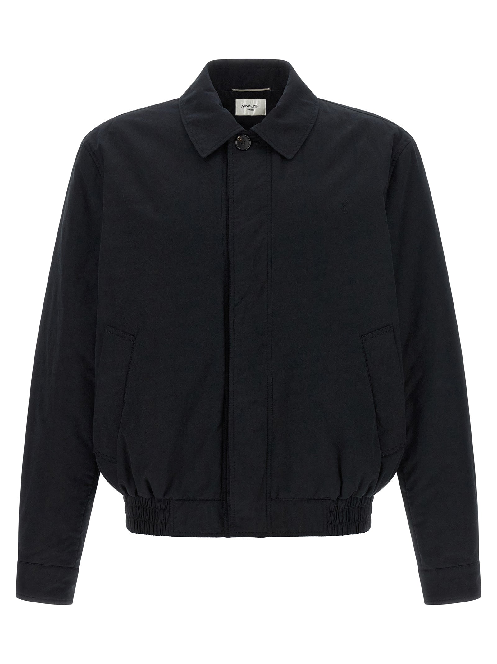 Saint Laurent Black Cotton Shell Jacket Saint Laurent