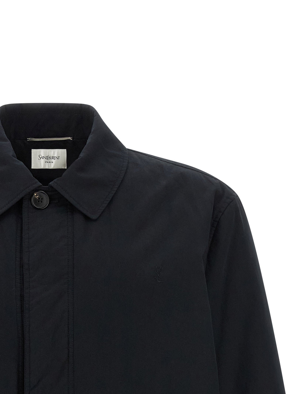 Saint Laurent Black Cotton Shell Jacket Saint Laurent