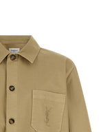 Saint Laurent Beige Cotton Blouse Saint Laurent