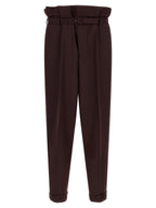 Saint Laurent Purple Wool Casual Pants Saint Laurent