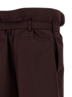 Saint Laurent Purple Wool Casual Pants Saint Laurent