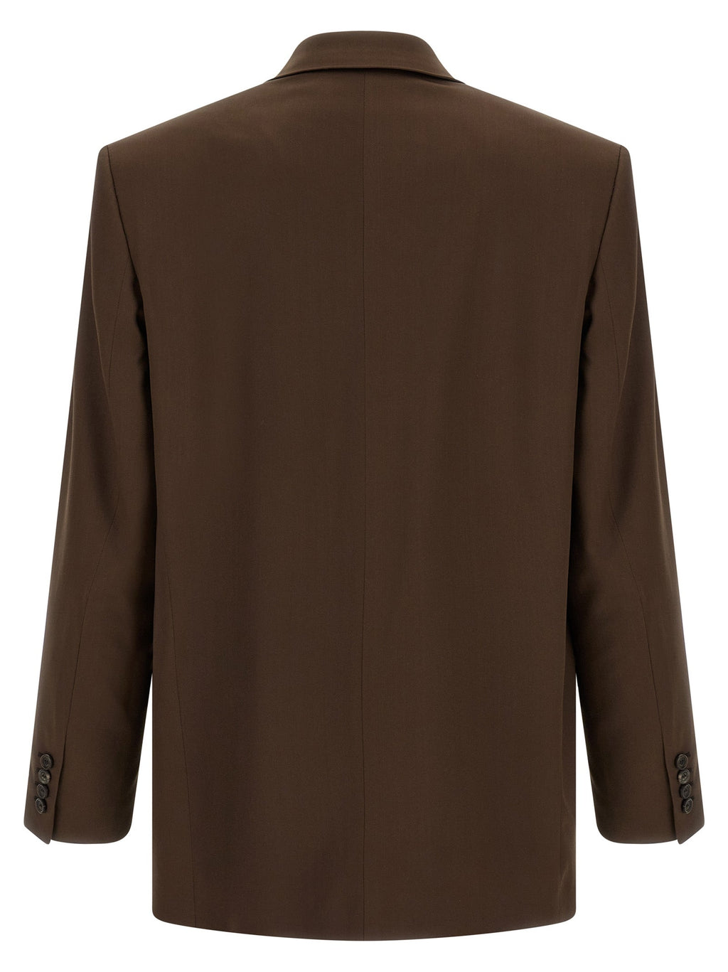 Saint Laurent Brown Silk Blazer Saint Laurent