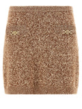 Versace Multicolor Virgin Wool Long Skirt Versace
