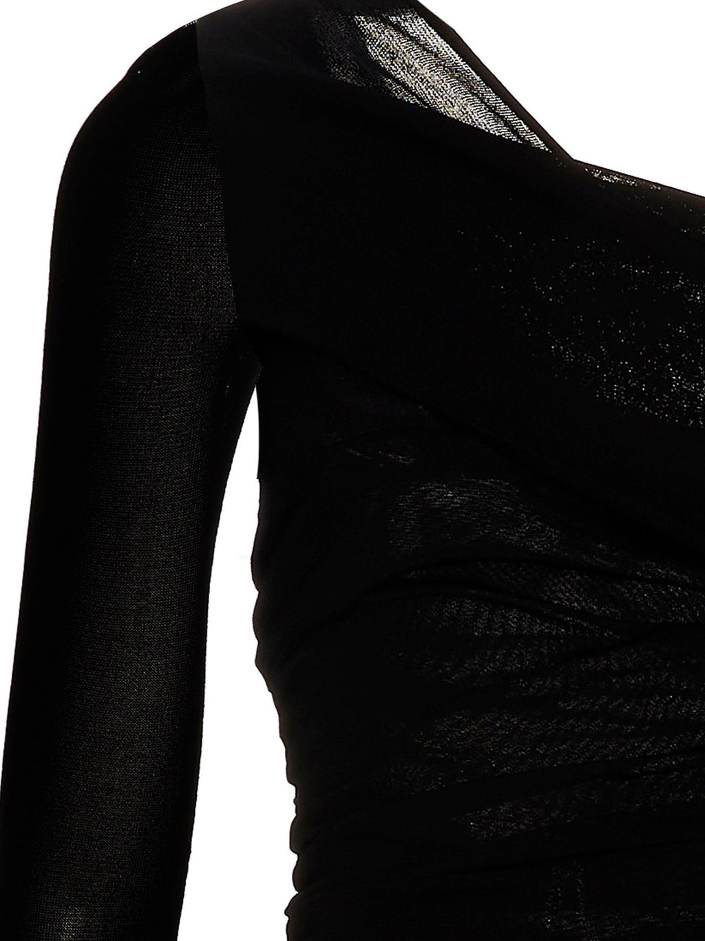 Saint Laurent Black Viscose Long Dress Saint Laurent