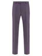 Gucci Purple Wool Dress Pants Gucci