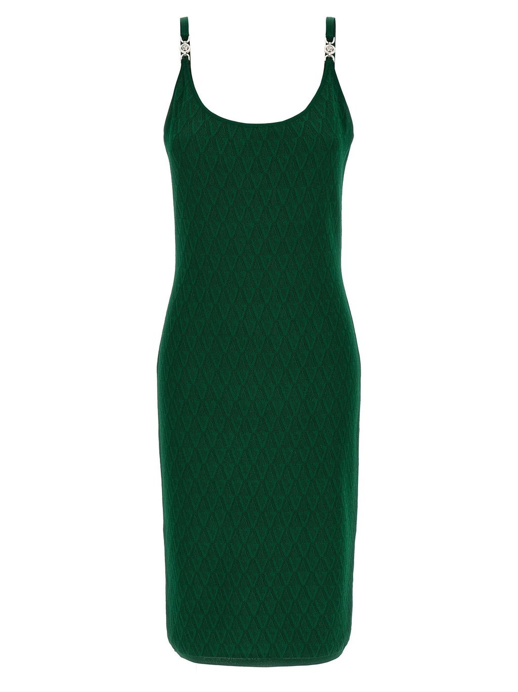 Versace Bicolor Viscose Midi Dress Versace